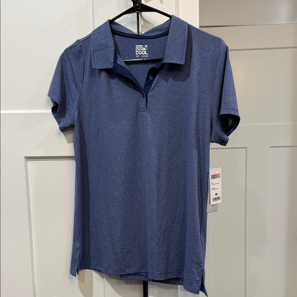 COOL Women's Short-Sleeve Navy Polo